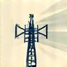 Icon representing telecom towers or signal